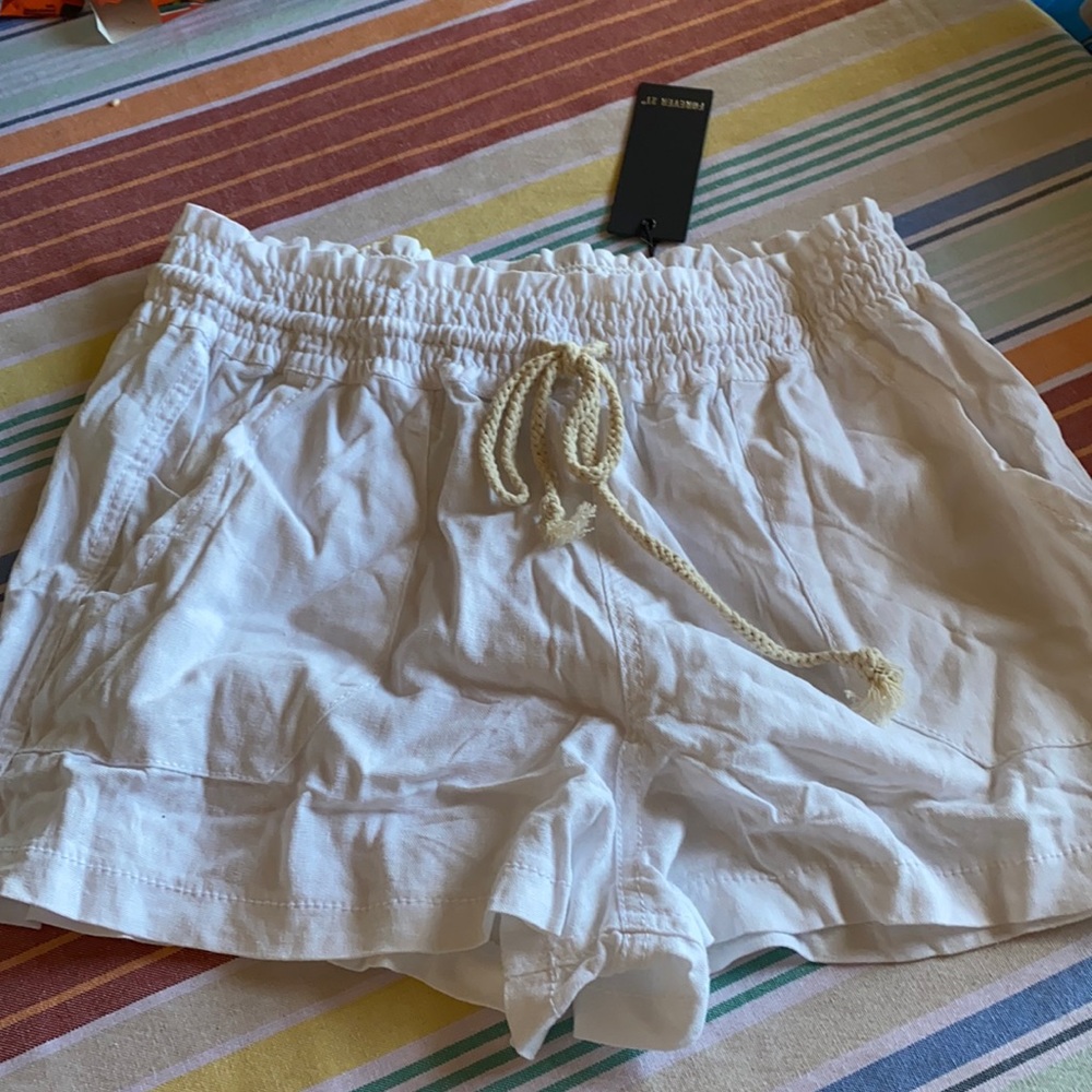 NEW Forever 21 Faux Linen shorts